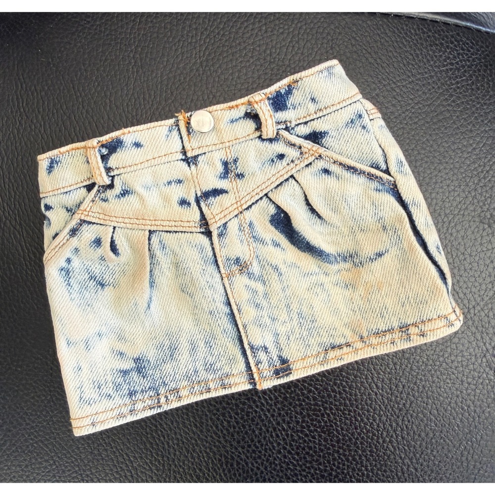 American Girl Courtney's Denim Meet Skirt for 1980's Historical Doll